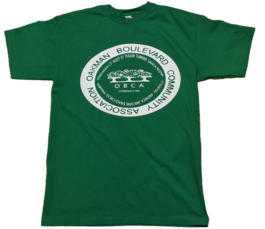 Oakman Blvd Community Association Throwback Logo Shirt - Kelly Green